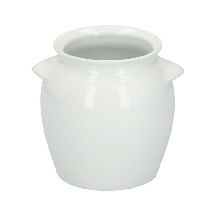 Alpina Spatelpot Wit Keramiek Lepelpot 11x8,8 cm Keukengerei Houder...