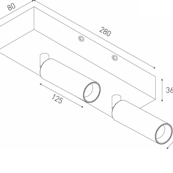 Berla Lighting Spot Copinia Led Zwart 2 Lichts