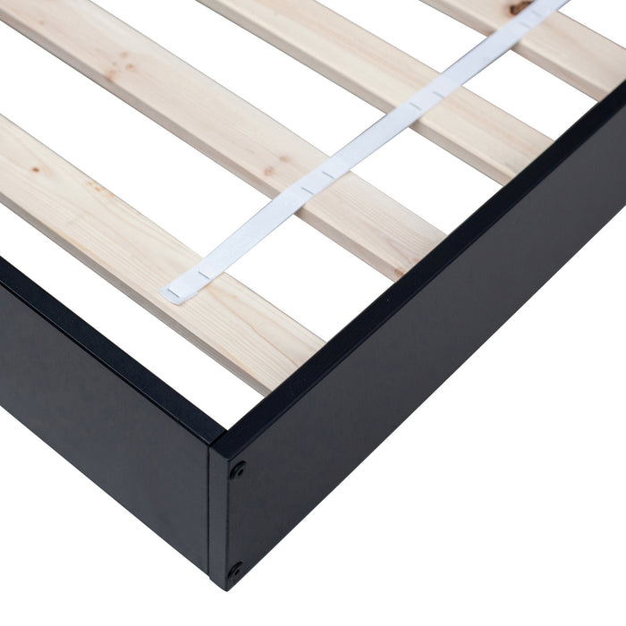 Woood Connect Hoekbed 90 x 200 cm - Zwart