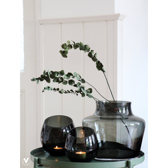 Vase The World Coral grey Ø22,5 x H22 cm