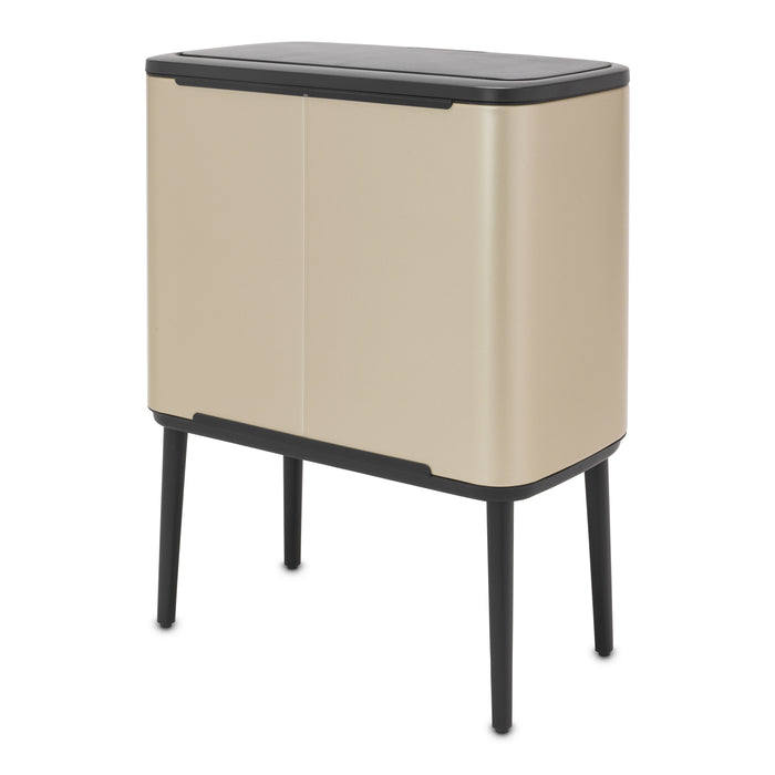 Brabantia Bo Touch Bin Afvalemmer 11 + 23 L - Metallic Gold