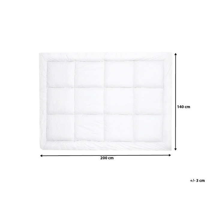 Beliani - AIZKORRI - Matrasbeschermer - Wit - 140 x cm - Microvezels