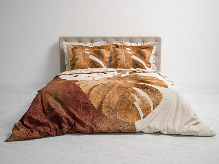 Heckett Lane Dekbedovertrek Katoen Satijn Roca - rustic brown