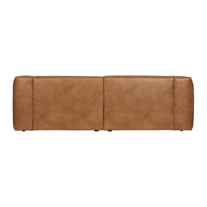 WOOOD Bean 3,5-zitsbank - Eco-leder - Cognac