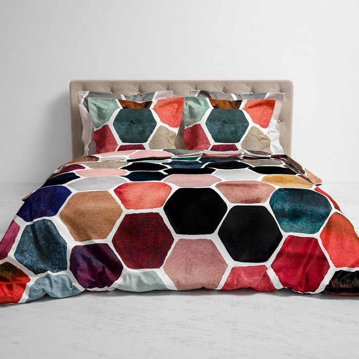 Heckett Lane Dekbedovertrek Katoen Twill Akos - multi