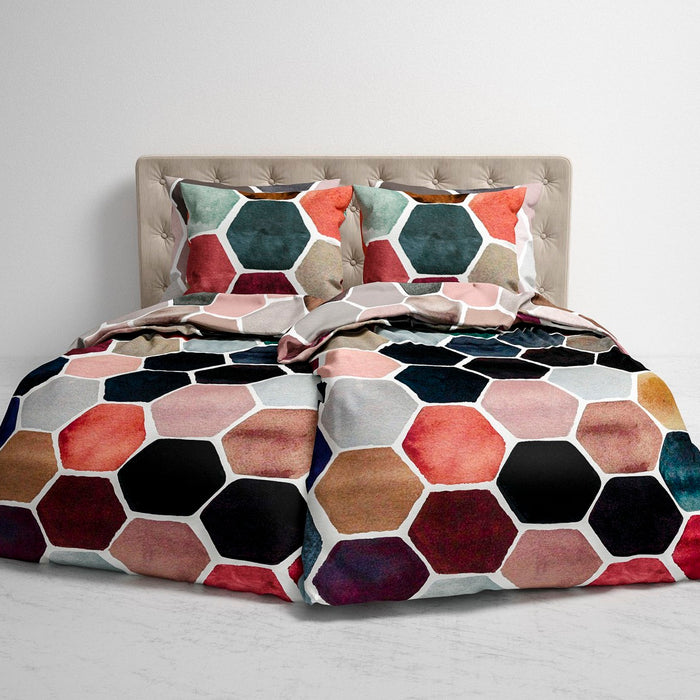 Heckett Lane Dekbedovertrek Katoen Twill Akos - multi