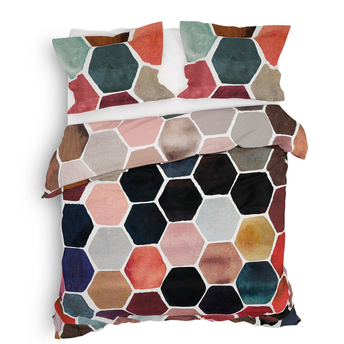 Heckett Lane Dekbedovertrek Katoen Twill Akos - multi