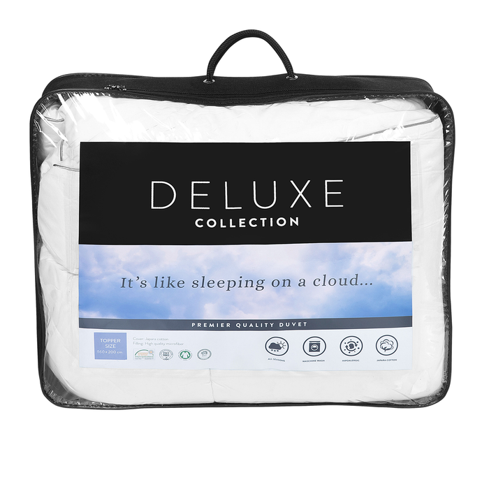 Beliani - MULHACEN - Matrastopper - Wit 160 x 200 cm - Japara katoen