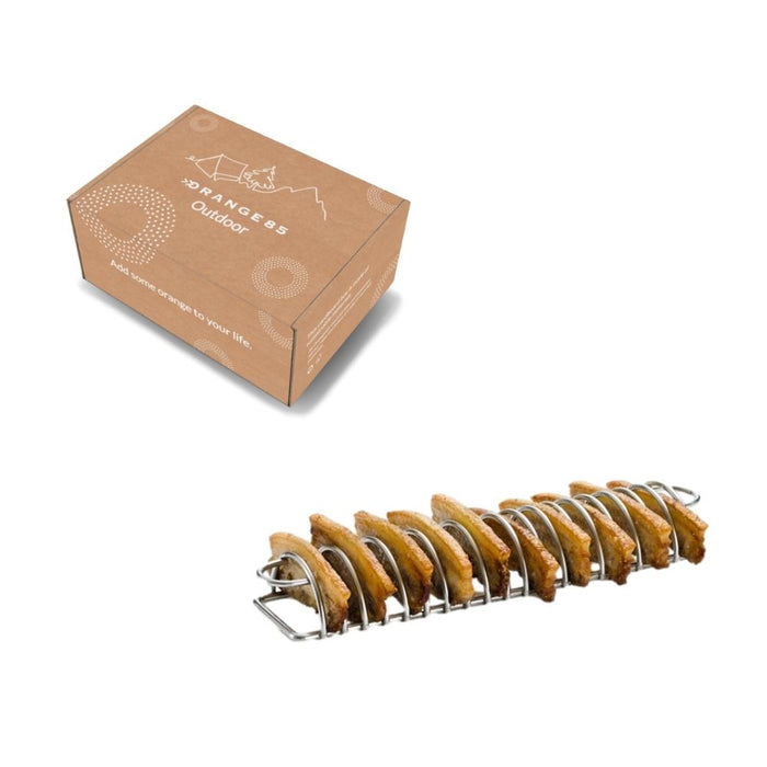 Orange85 Spareribs Rek Bbq Accesoires RVS 19 rijen Zilver Ovenrooster