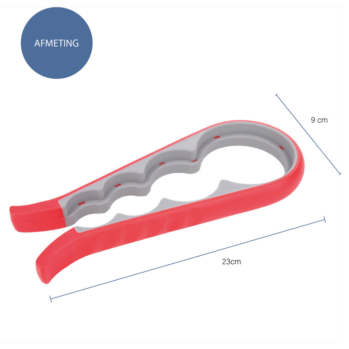 Krumble Pot en fles opener verschillende maten rood
