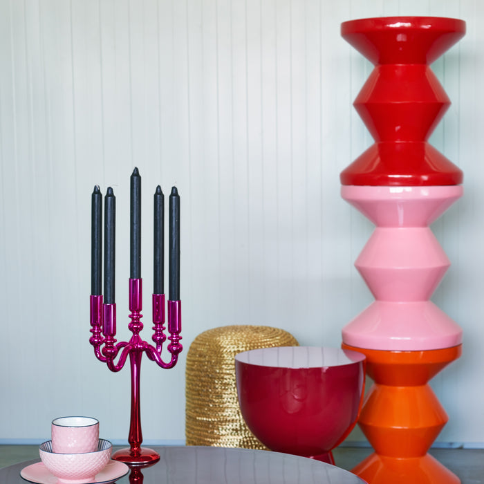 POLSPOTTEN Zig Zag Bijzettafel - Roestrood