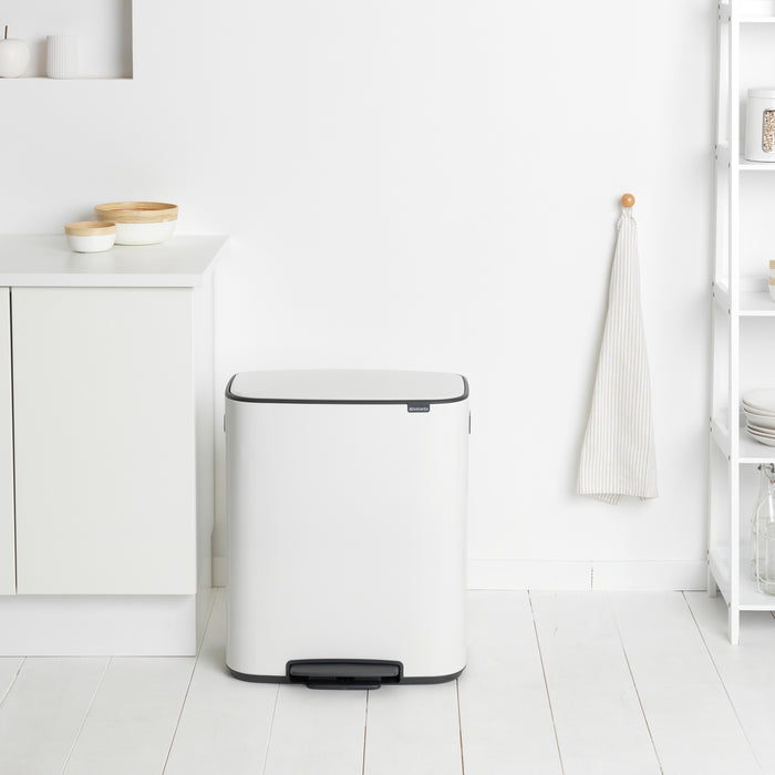 Brabantia Bo Pedaalemmer 60 Liter - White