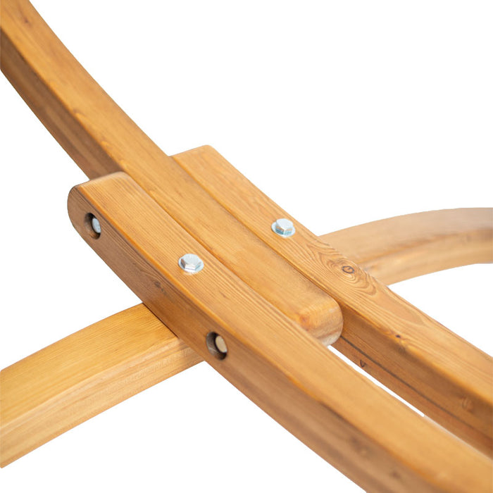 Luilak hangmat Tones of Basil 300 met houten standaard