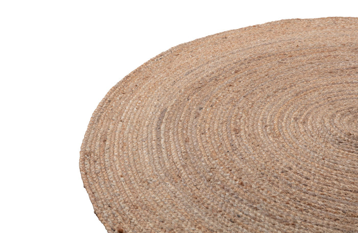 WOOOD Ross Vloerkleed - Jute - Naturel - 1x150x150