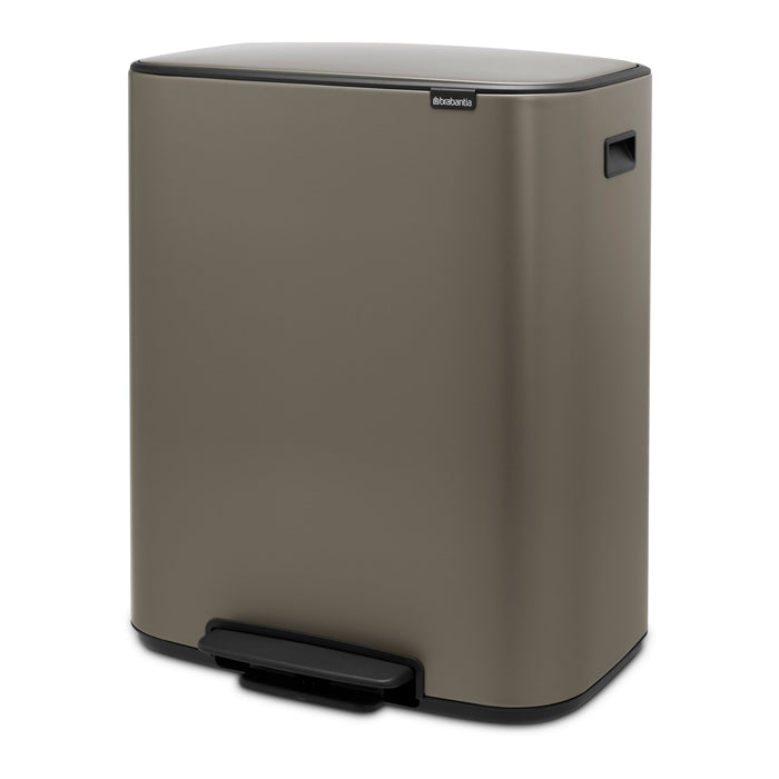 Brabantia Bo Pedaalemmer 60 Liter - Platinum