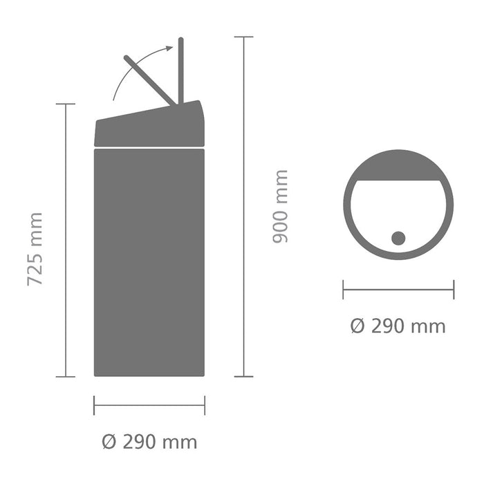 Brabantia Touch Bin New Afvalemmer 30 Liter