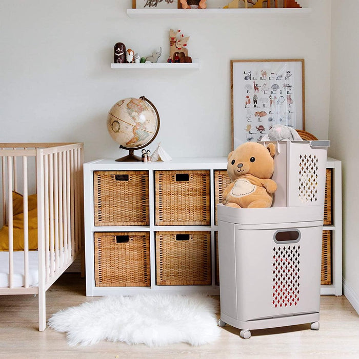 Sens Design Wassorteerder 3 vakken op wieltjes - 60L