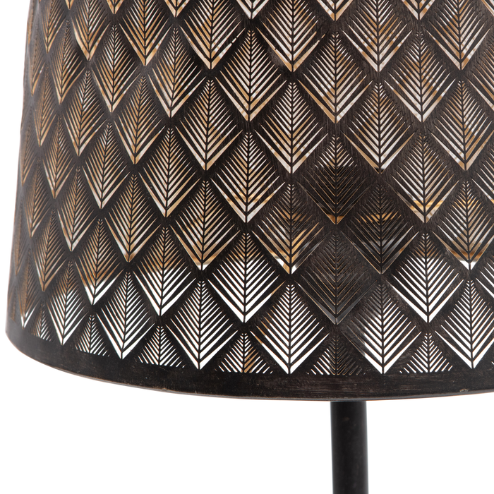 WOOOD Kars Tafellamp - Metaal - Zwart - 56x28x28