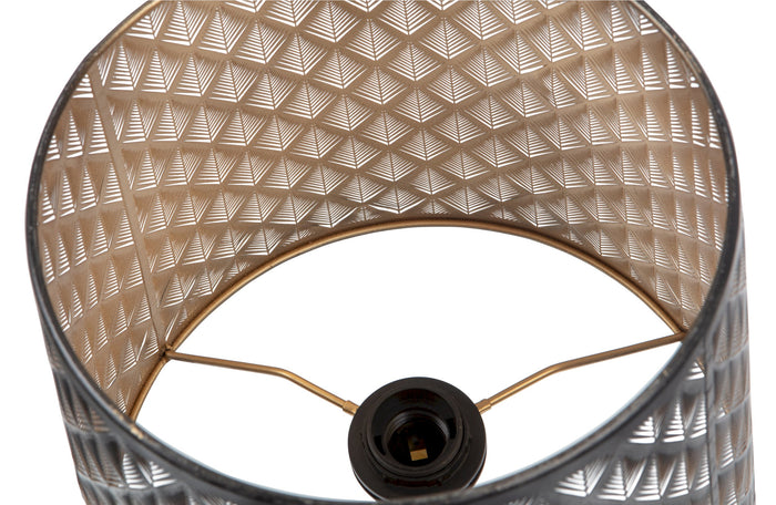 WOOOD Kars Tafellamp - Metaal - Zwart - 56x28x28