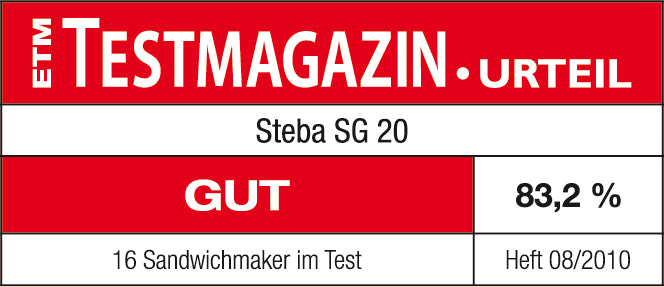 Steba SG20 - Tosti-ijzer - 2 tosti's - Zilver