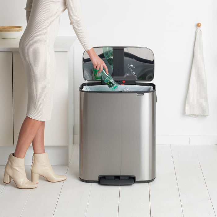 Brabantia Bo Pedaalemmer 60 Liter - Matt Steel
