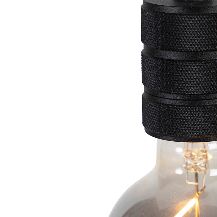 QAZQA LED Hanglamp cavalux - Zwart - Design - D 61.5cm