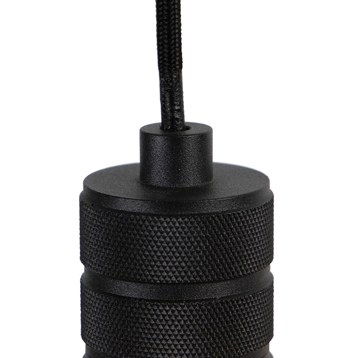 QAZQA LED Hanglamp cavalux - Zwart - Design - D 61.5cm