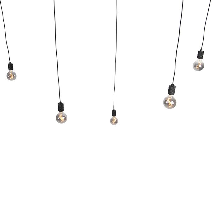 QAZQA LED Hanglamp cavalux - Zwart - Design - D 61.5cm