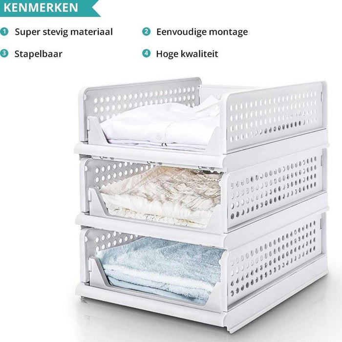 Sens Design Kast Organizer - Kleding Opberger - 3 verdieping - 25L