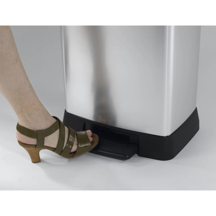 Curver Pedaalemmer Deco duo 23+23 L zilverkleurig