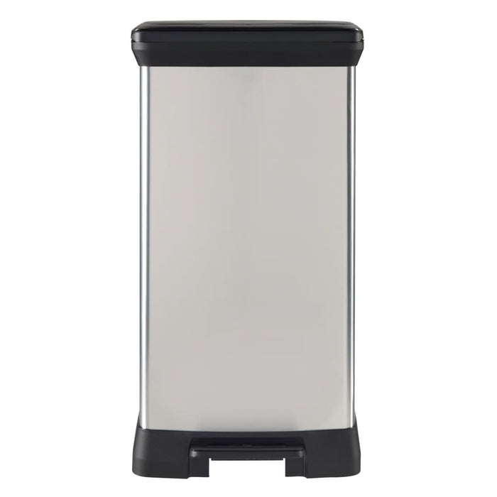 Curver Pedaalemmer Deco duo 23+23 L zilverkleurig