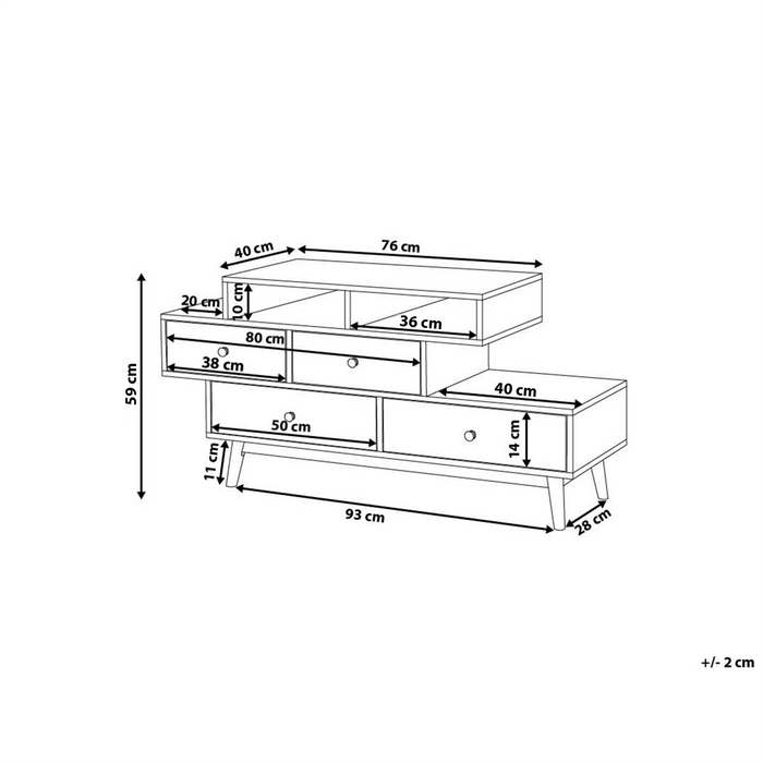 Beliani - IRVINE - Commode - Lichte houtkleur - Spaanplaat