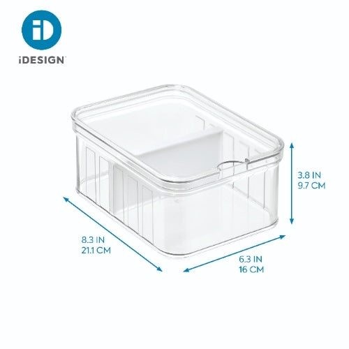 Opbergbox Koelkast met Vakken, 21.2 x 16.2 x 9.6 cm, Kunststof, Transp
