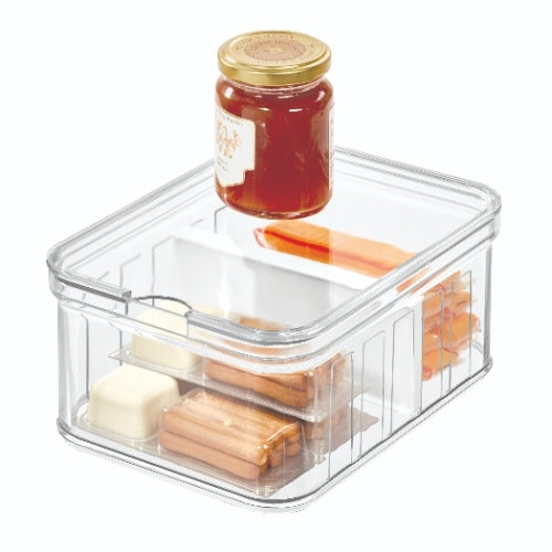 Opbergbox Koelkast met Vakken, 21.2 x 16.2 x 9.6 cm, Kunststof, Transp