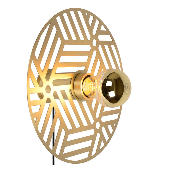 Lucide OLENNA Wandlamp - Mat Goud | Messing