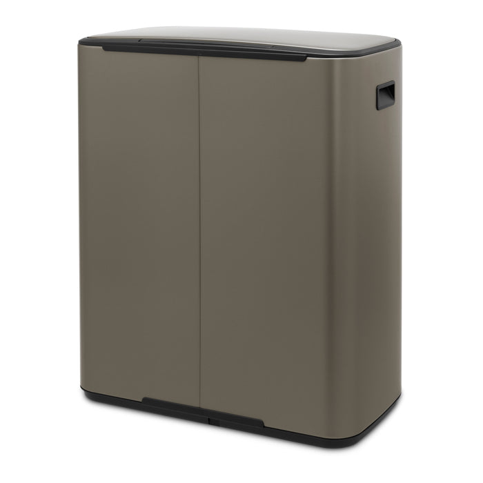Brabantia Bo Pedaalemmer 2 x 30 L - Platinum