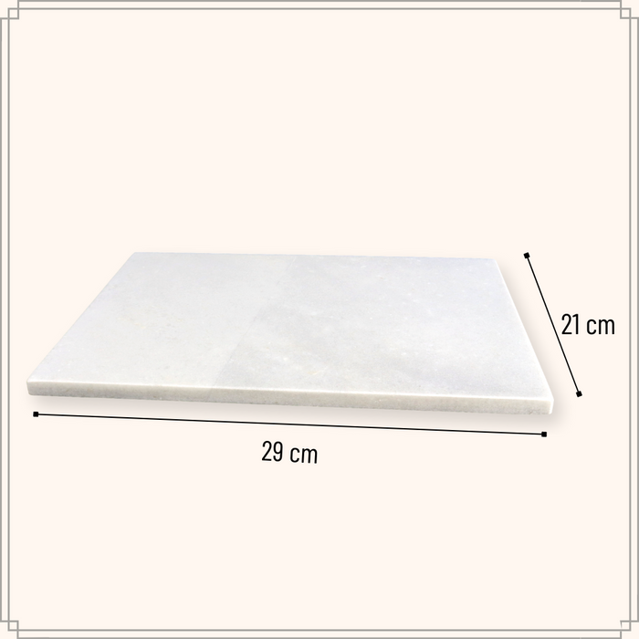 OTIX Snijplank Marmer 29 x 21 cm Marmer Stevig Wit Grijs