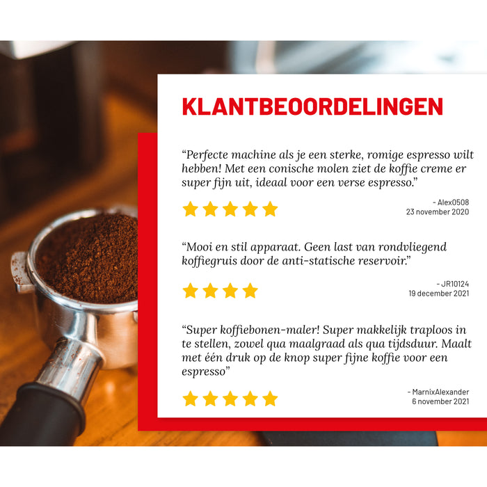 Solis Scala Zero Static 1662 Koffiemolen - Inclusief Grindz Reiniging