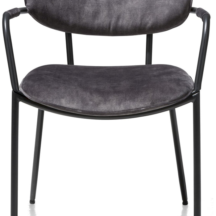 XOOON eetkamerstoel Jolie karese antraciet