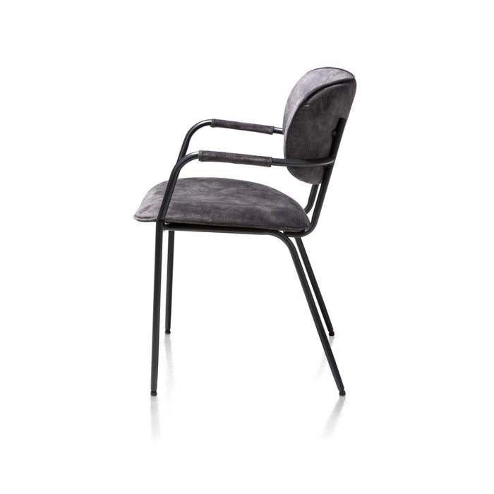 XOOON eetkamerstoel Jolie karese antraciet