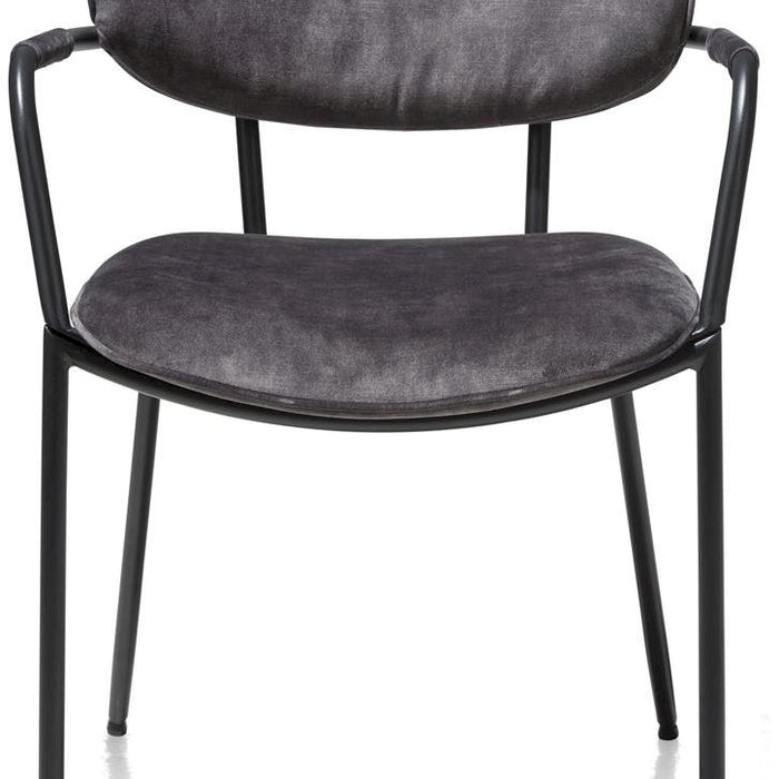 XOOON eetkamerstoel Jolie karese antraciet