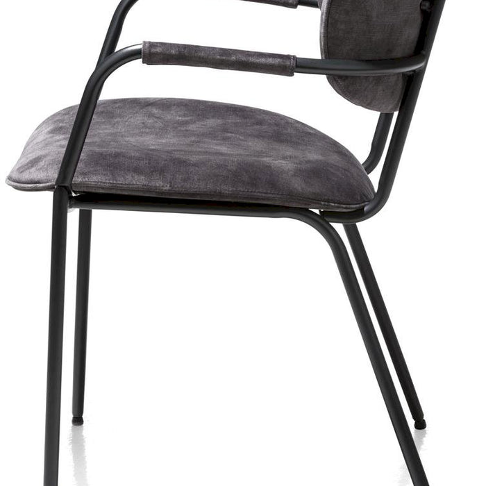 XOOON eetkamerstoel Jolie karese antraciet