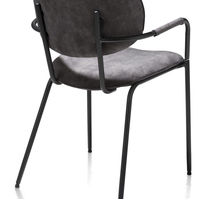 XOOON eetkamerstoel Jolie karese antraciet