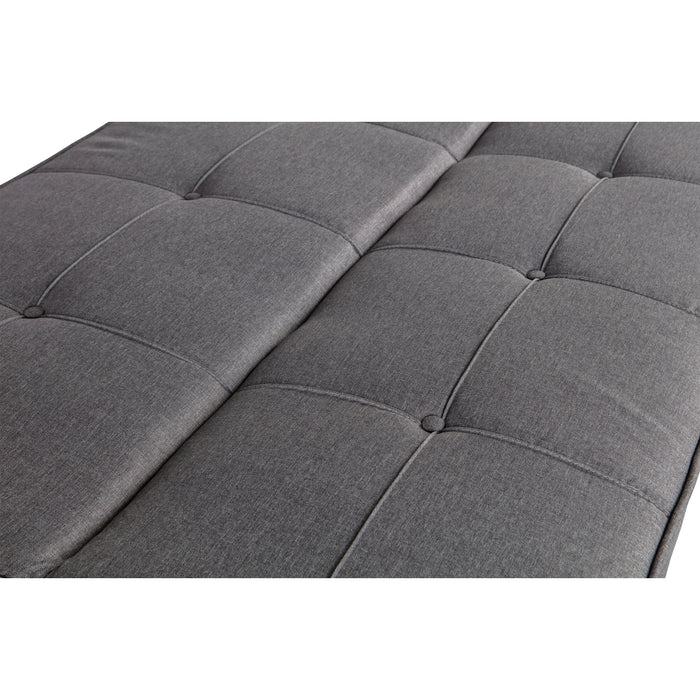 WOOOD Lenn Slaapbank - Linen - Grijs Melange - 75x98x181