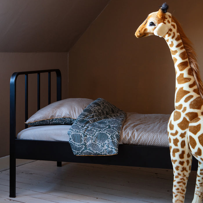 Woood Mees Bed - Zwart - 90 x 200 cm