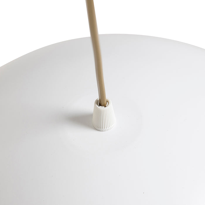 QAZQA Industriële hanglamp wit met goud 35 cm - Magna Eco