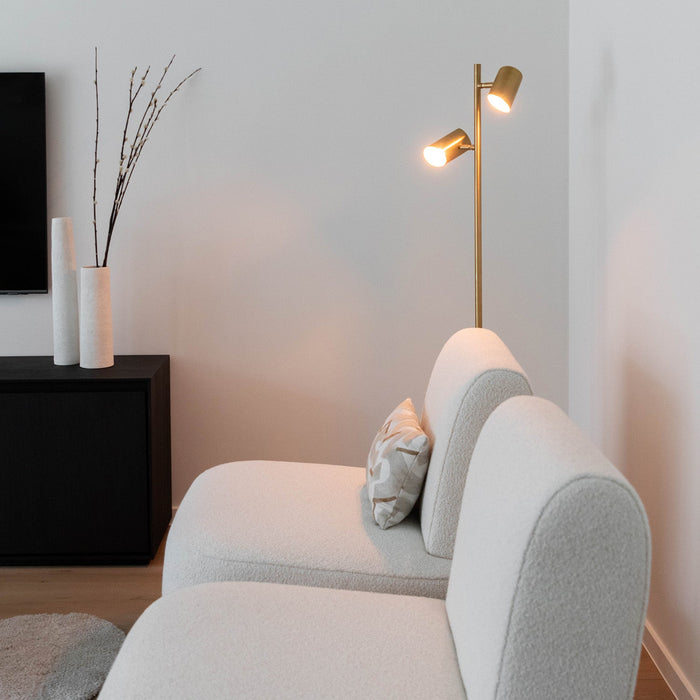 Atmooz Vloerlamp Kisoro Brons - Industriele Staande Lamp