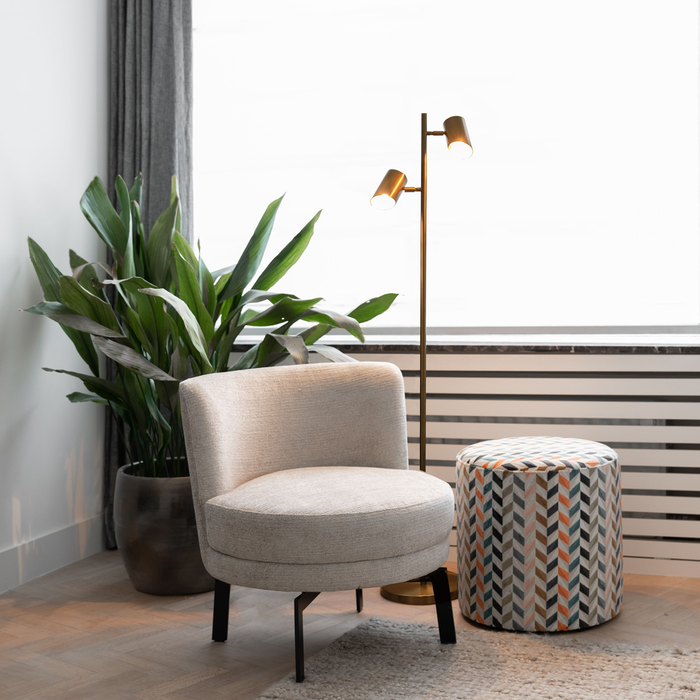 Atmooz Vloerlamp Kisoro Brons - Industriele Staande Lamp