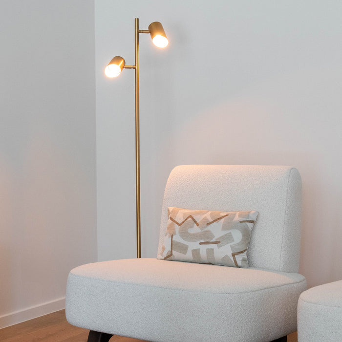 Atmooz Vloerlamp Kisoro Brons - Industriele Staande Lamp