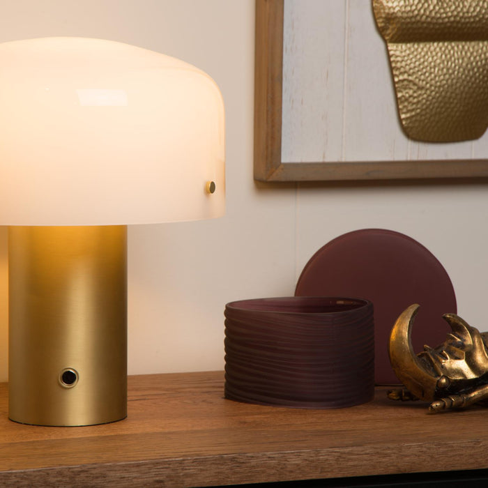 Lucide TIMON Tafellamp - Mat Goud | Messing